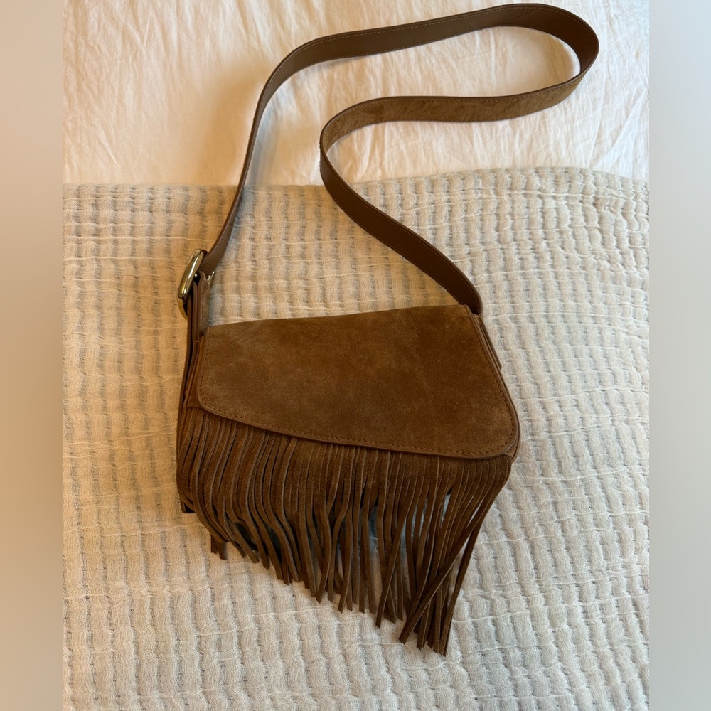 Madewell Fringe Suede Crossbody Bag